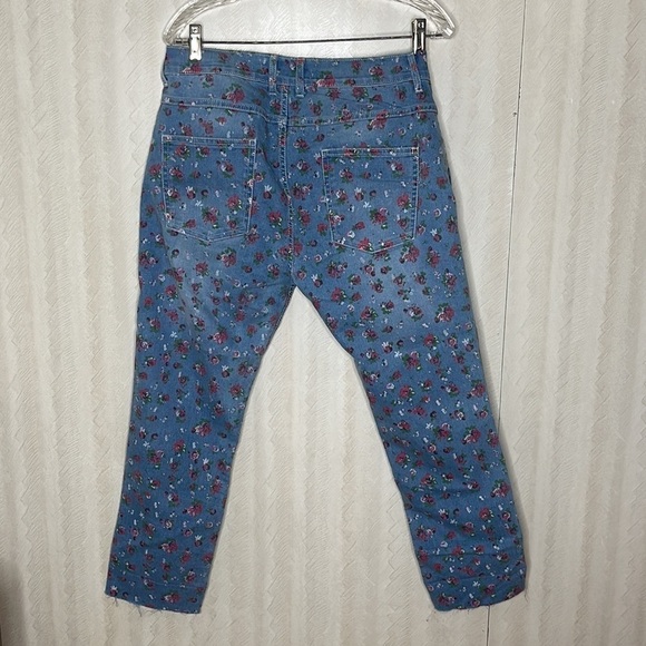 KANVA FASHION Floral Pants Size L - Picture 3 of 4